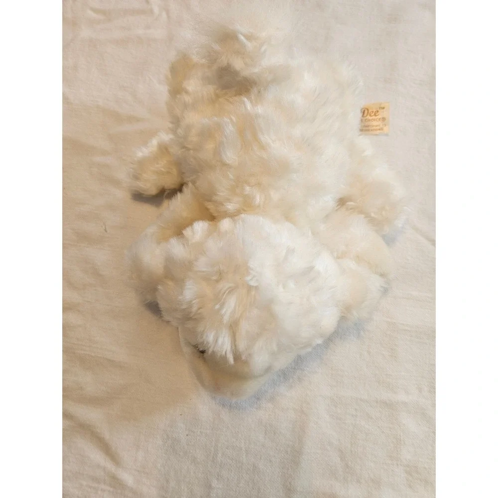 Dan Dee Choice Cream Fluffy Lamb‎ Hand Puppet Plush Stuffed Animal Toy Vintage